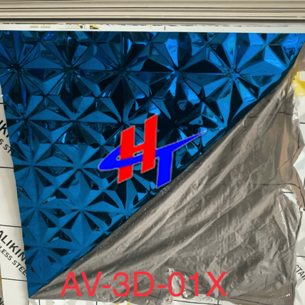 Tấm inox gợn sóng AV-3D-01X