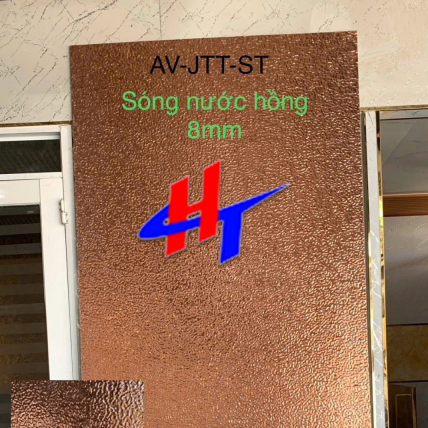 Tấm nhựa giả đá AV-JTT-ST sóng nước hồng