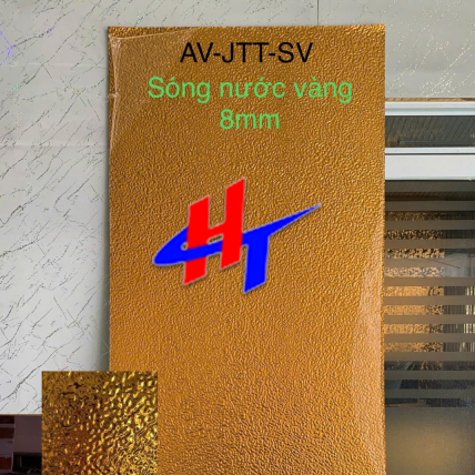 Tấm nhựa giả đá AV-JTT-ST sóng nước vàng