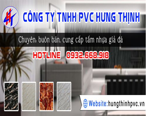 Tấm nhựa giả đá trang trí ốp tường - Hưng Thịnh PVC