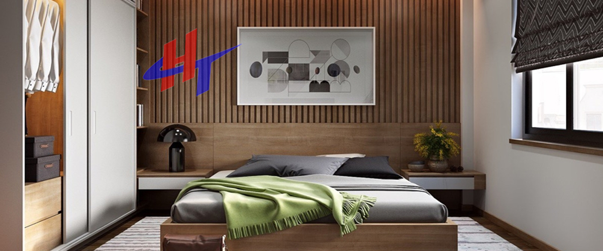 Gỗ nhựa composite trang trí phòng ngủ