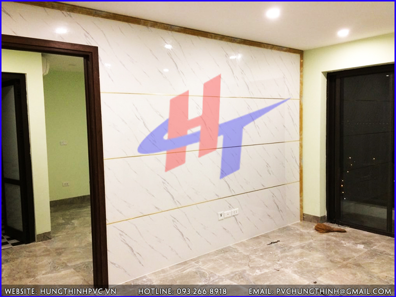 Mẫu tấm nhựa giả đá trang trí văn phòng họp - 045