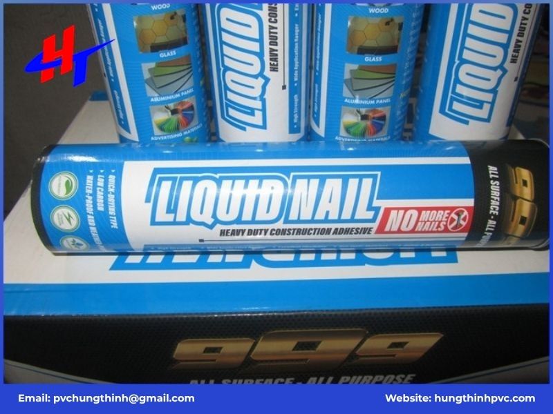 Các loại keo dán PVC phổ biến hiện nay