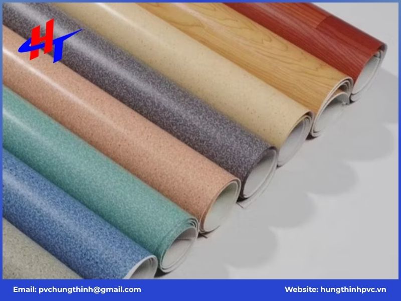 Các loại sàn nhựa Vinyl cuộn phổ biến hiện nay