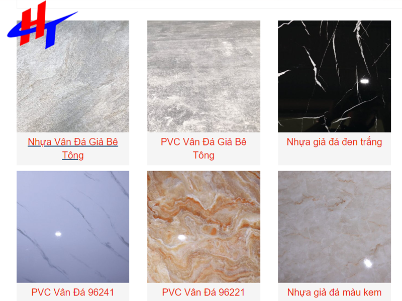 mẫu nhựa giả đá