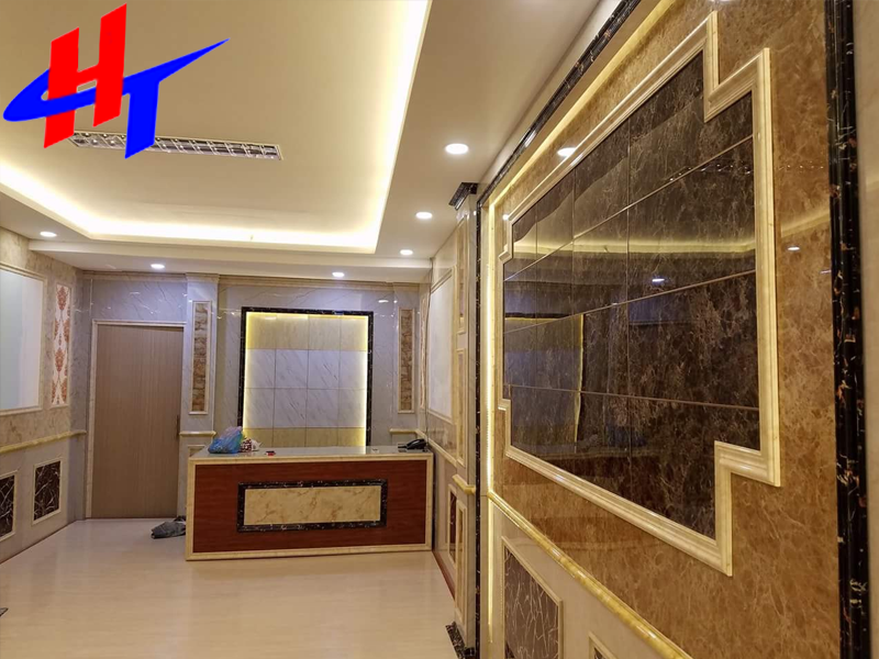 nhựa giả đá trang trí cửa hàng