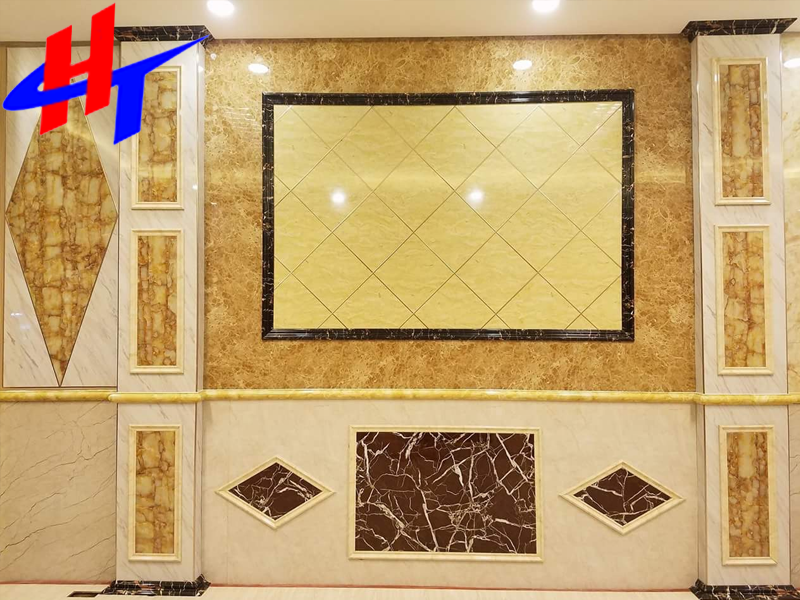 nhựa giả đá trang trí phòng khách