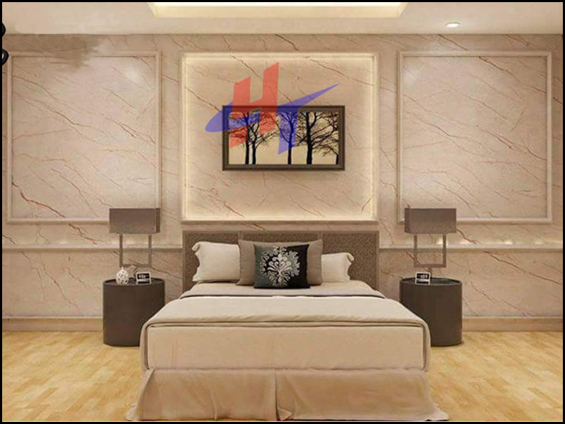 tấm ốp pvc trang trí phòng ngủ