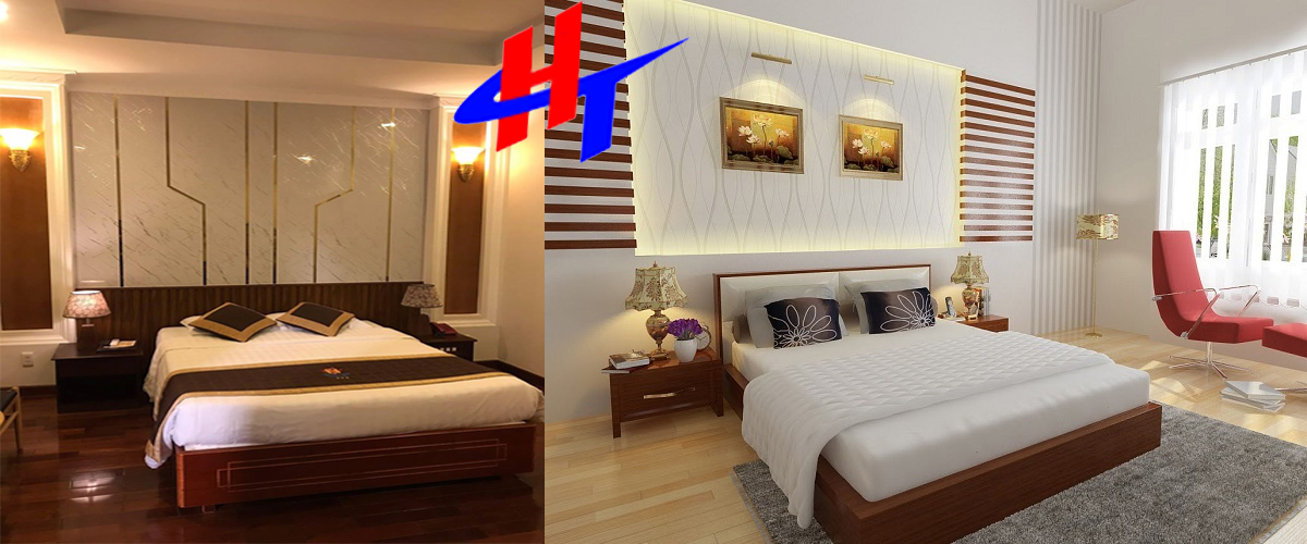 tấm nhựa giả đá trang trí phòng ngủ