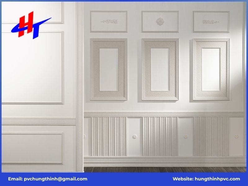 Ứng dụng thực tế của phào chỉ PVC Nano trong thiết kế nội thất