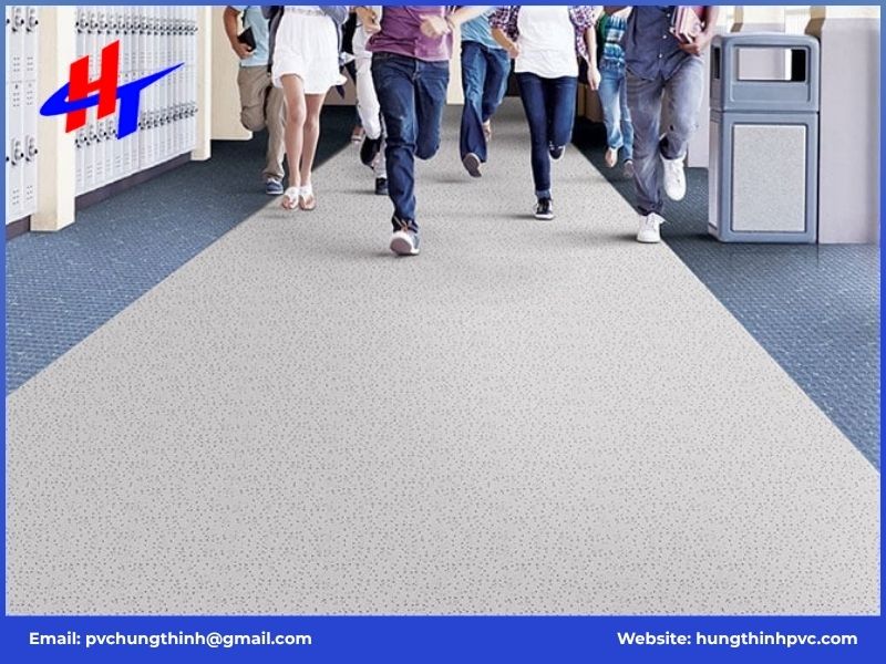 Ứng dụng thực tế của sàn nhựa Vinyl cuộn