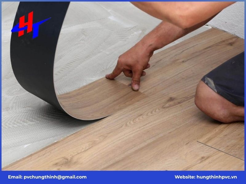 Ưu điểm của sàn nhựa dán keo